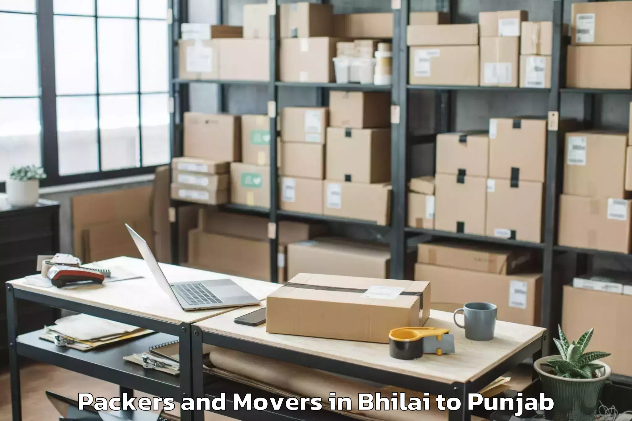 Comprehensive Bhilai to Sas Nagar Mohali Packers And Movers